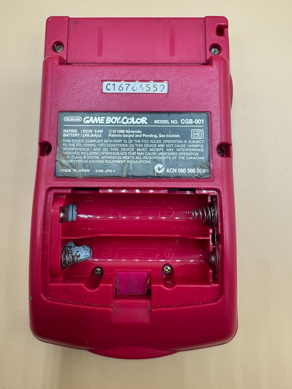 Berry Red Gameboy Color