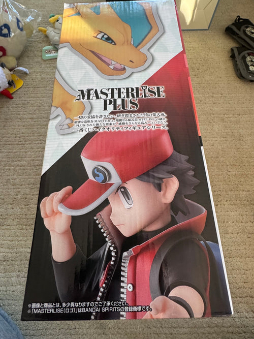 "A Prize" Sygna Suit Red & Charizard MASTERLISE PLUS figure” from Pokemon Masters EX—Bandai Namco Ichiban Kuji Prize A (Japanese import)