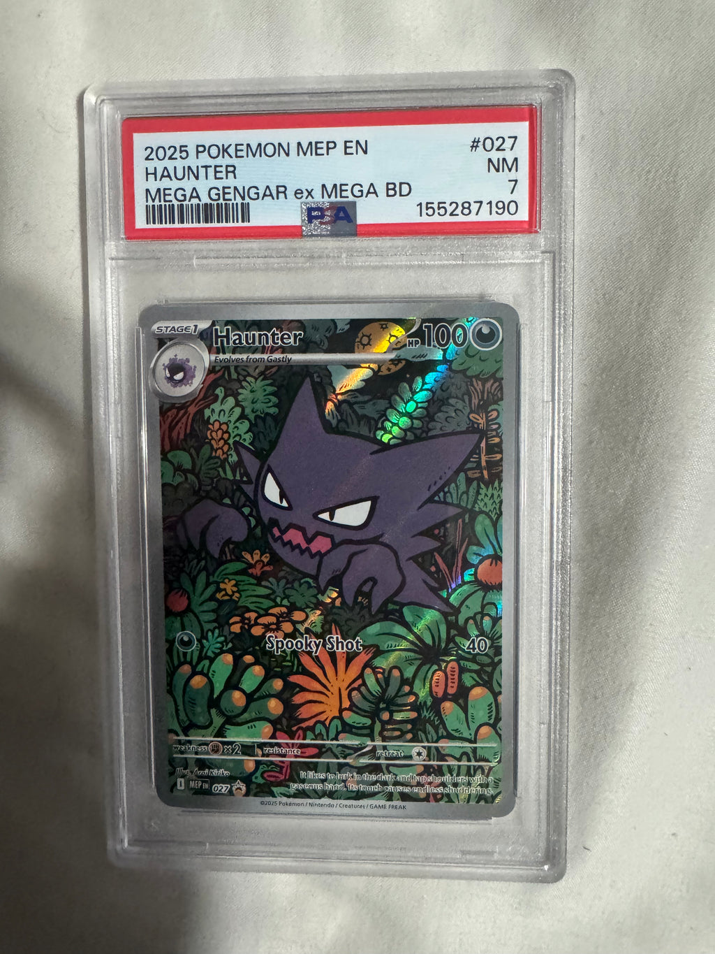 Pokémon TCG: Haunter Mega Gengar ex BD promo PSA 7