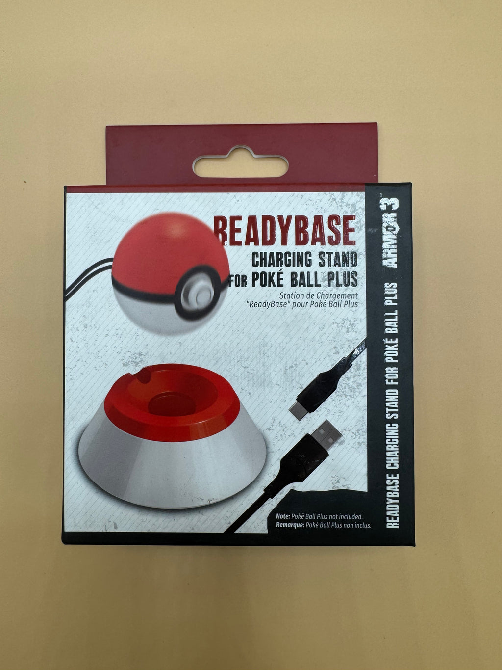 Armor 3 “ReadyBase” Charging Stand for “Pokeball Plus”
