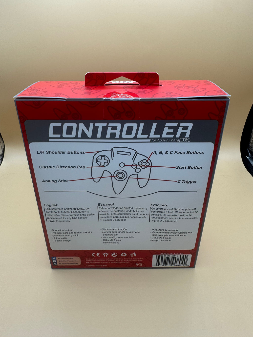 Oldskool Controller for Nintendo 64 (Grape)