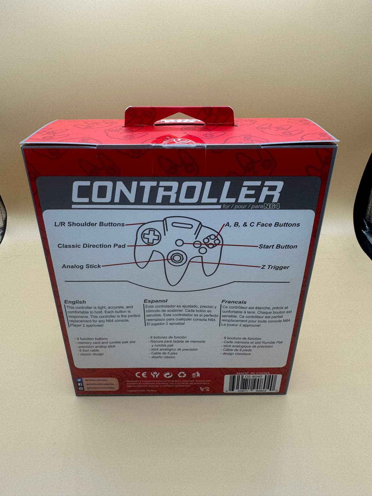 Oldskool Controller for Nintendo 64 (Grape)