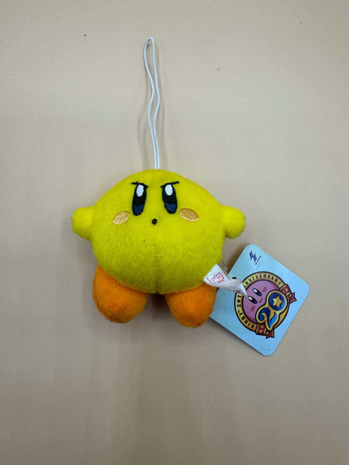 Kirby 20th Anniversary Yellow "Sitting" Mini Plush (2012)