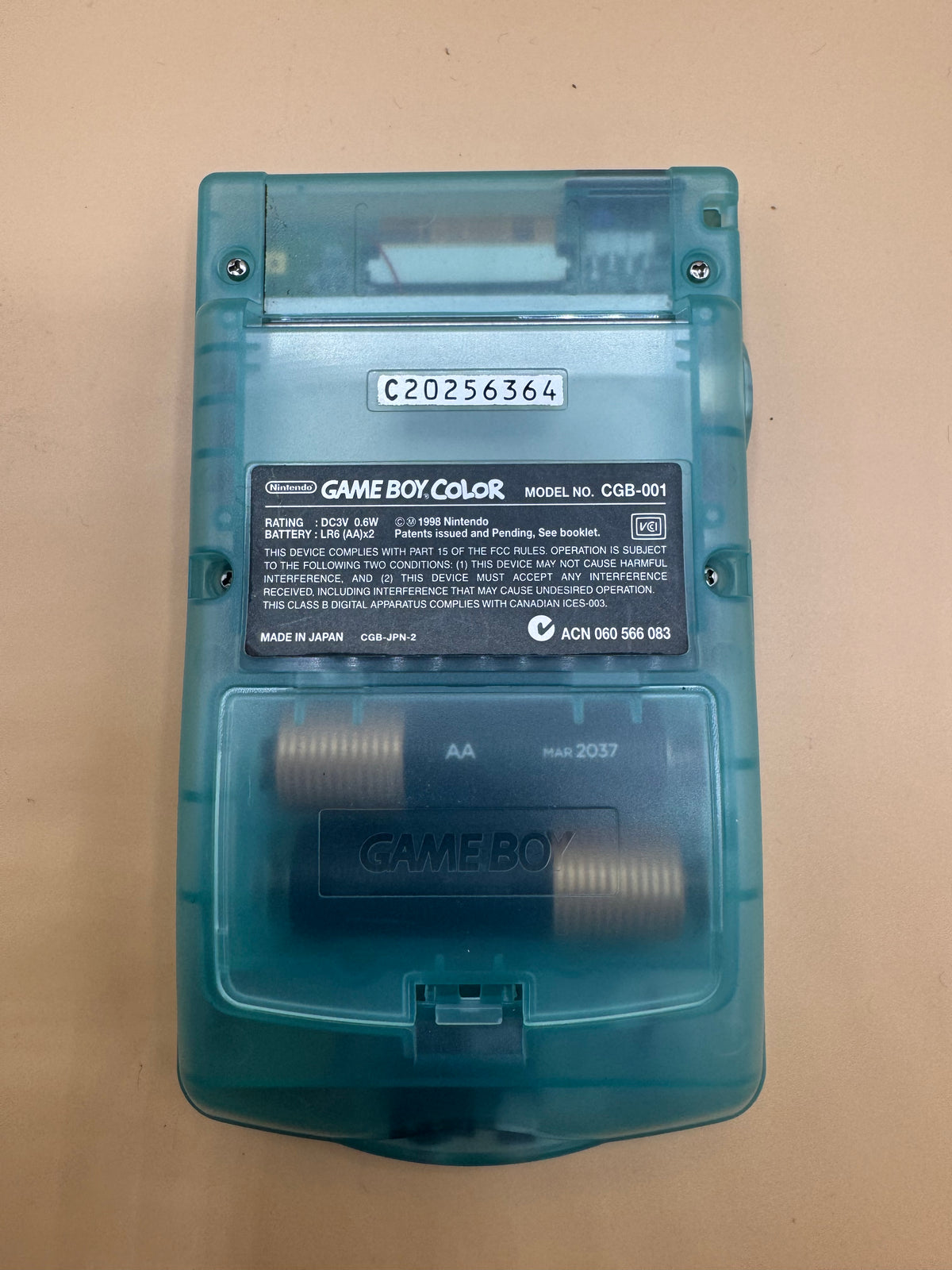 Customized Ice-Blue Back Lit Gameboy Color