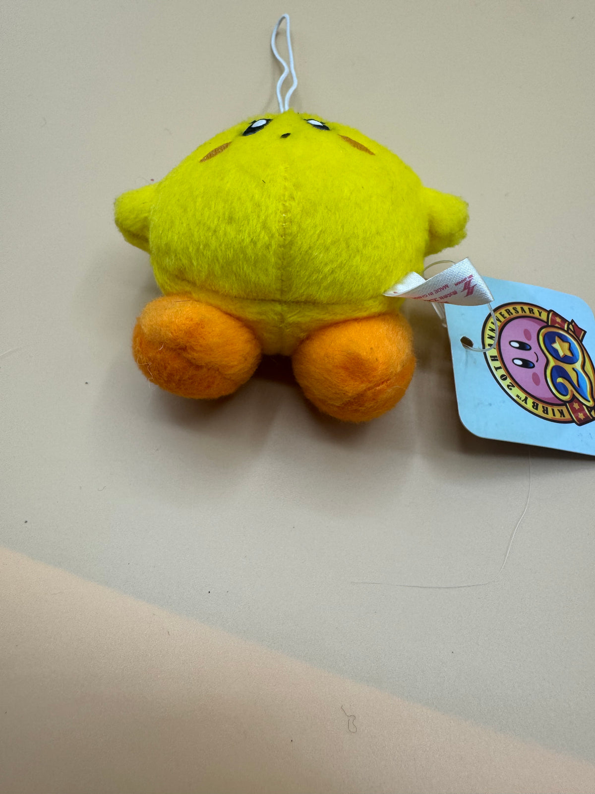 Kirby 20th Anniversary Yellow "Sitting" Mini Plush (2012)