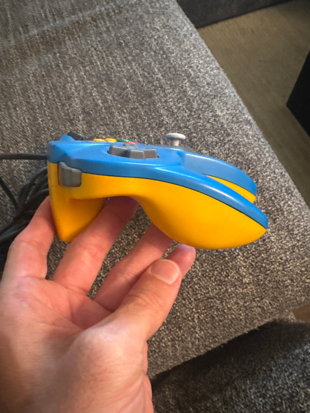 “Pikachu” Blue and Yellow Nintendo 64 Controller
