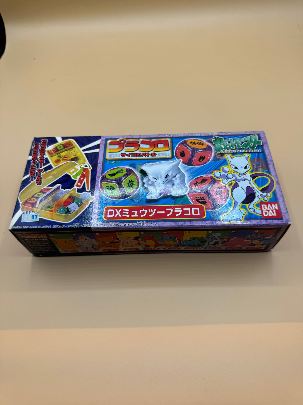 1997 Bandai Pokémon DX Mewtwo Puracolo (Placoro) Dice Battle Game (No. 08)