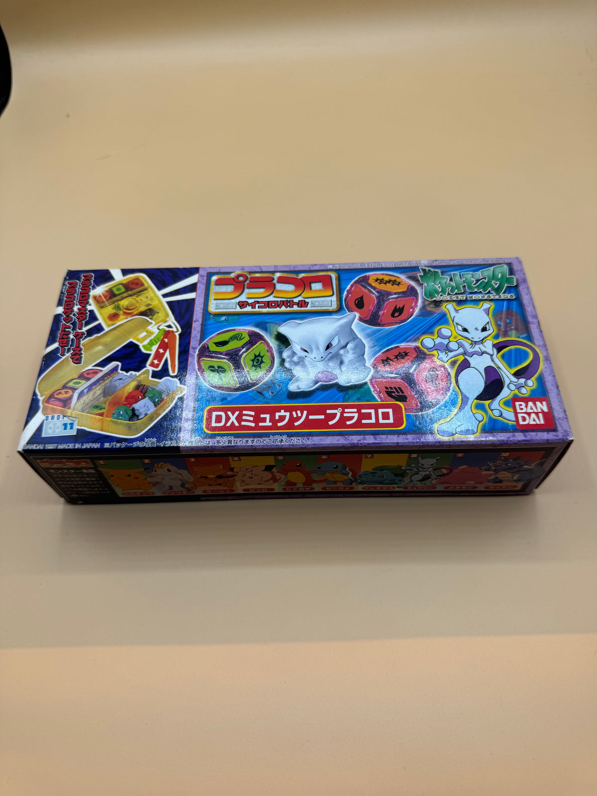 1997 Bandai Pokémon DX Mewtwo Puracolo (Placoro) Dice Battle Game (No. 08)