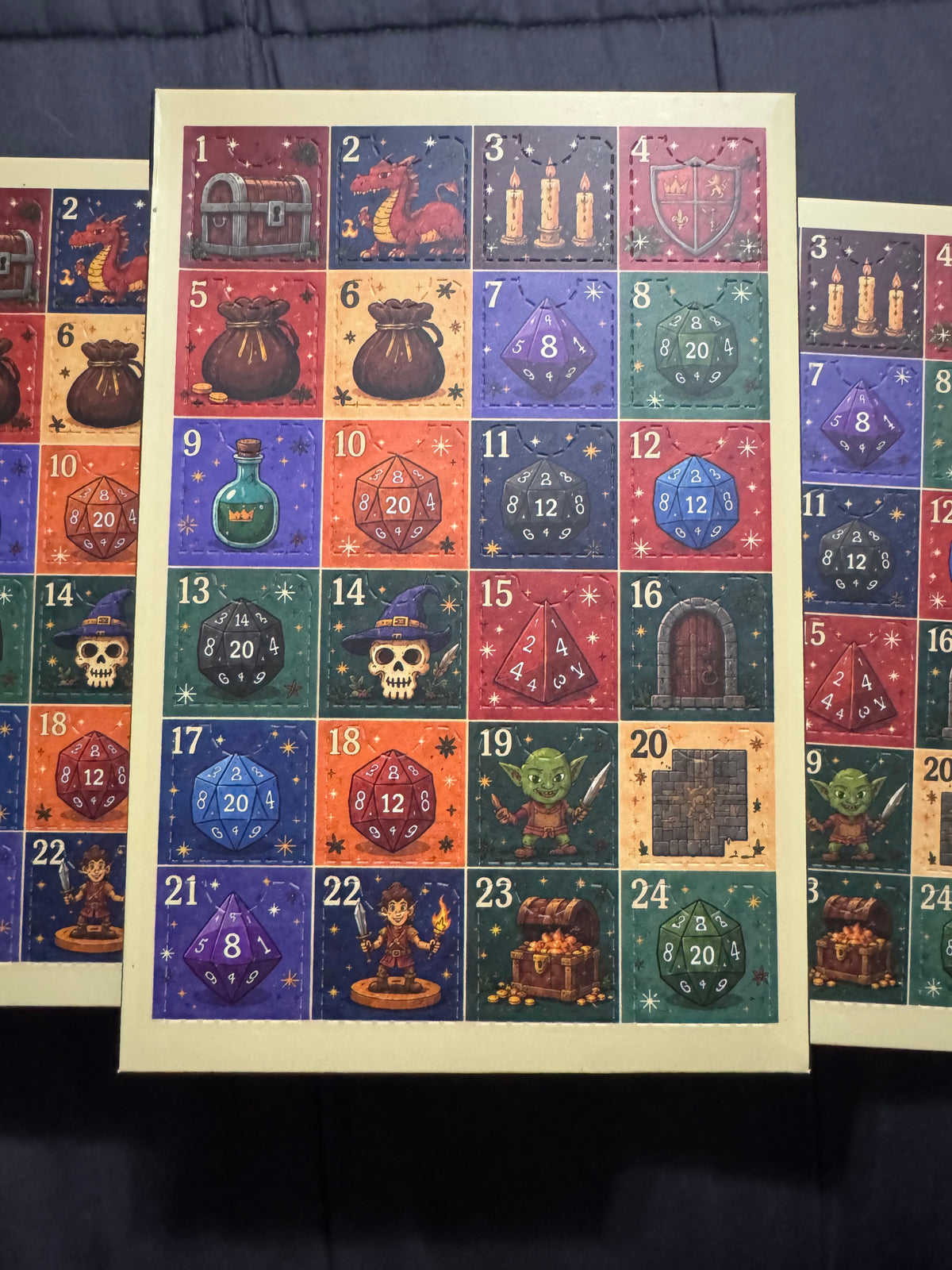 Dungeons and Dragons Dice Advent Calendar