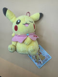 Japan-exclusive Banpresto "Girlish Pikachu" Mascot Keychain Plush (2018 Release)