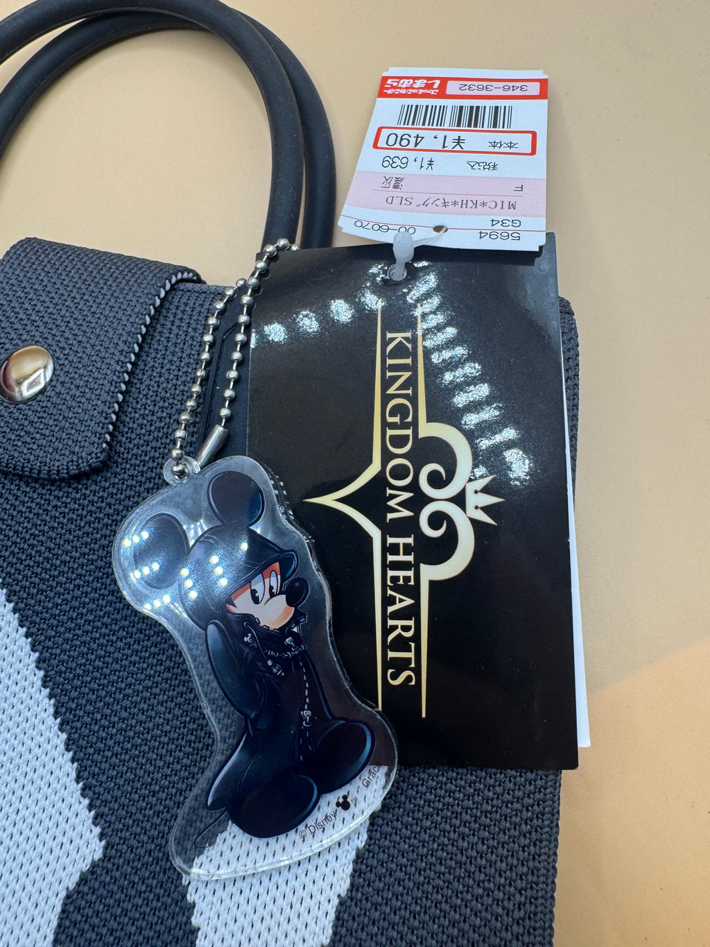 Kingdom Hearts × Shimamura Collaboration King Mickey/Crown 2-Way Knit Tote Bag (Japanese import)