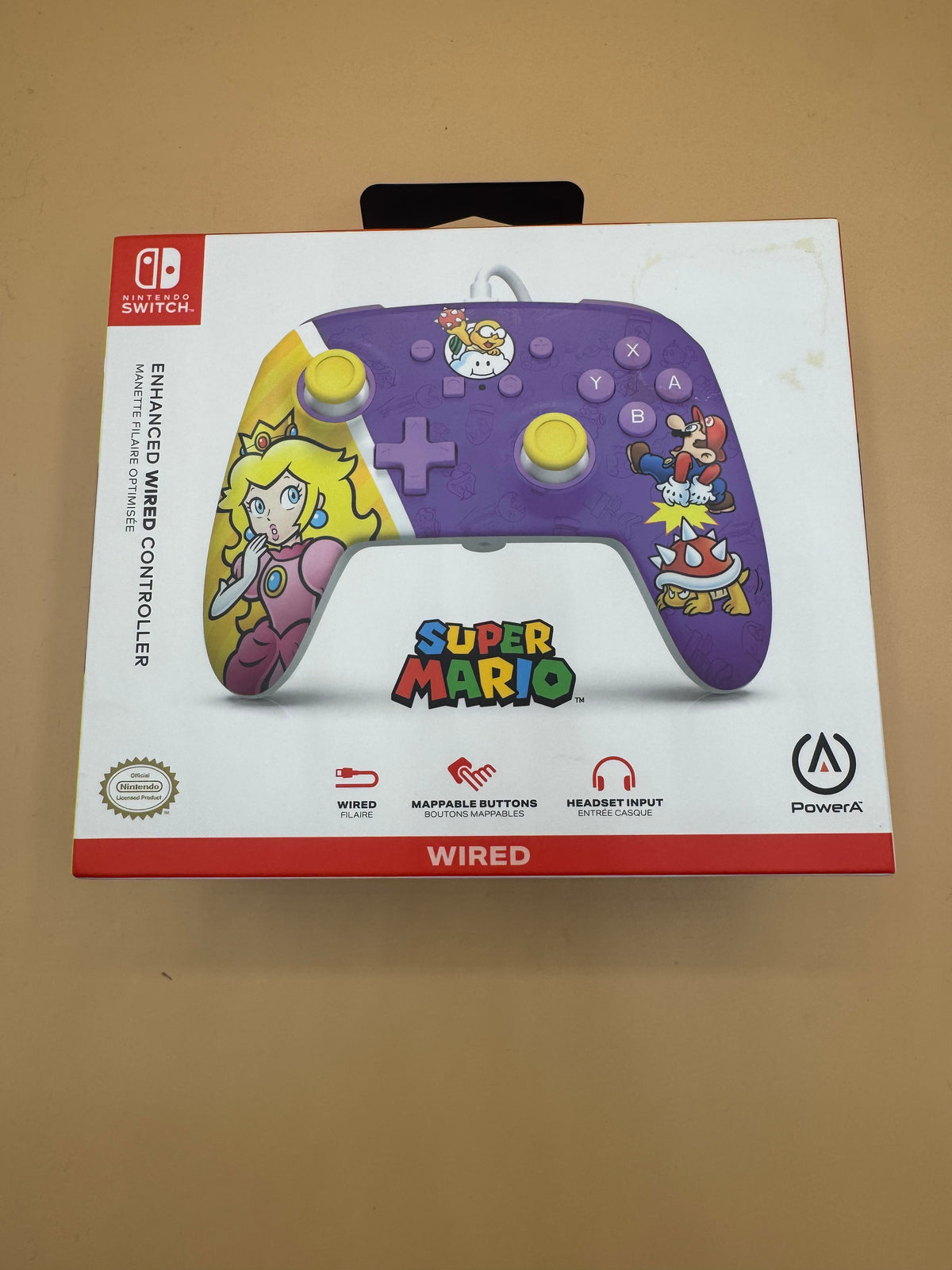 PowerA Enhanced Wired Nintendo Switch Controller “Princess Peach Battle"