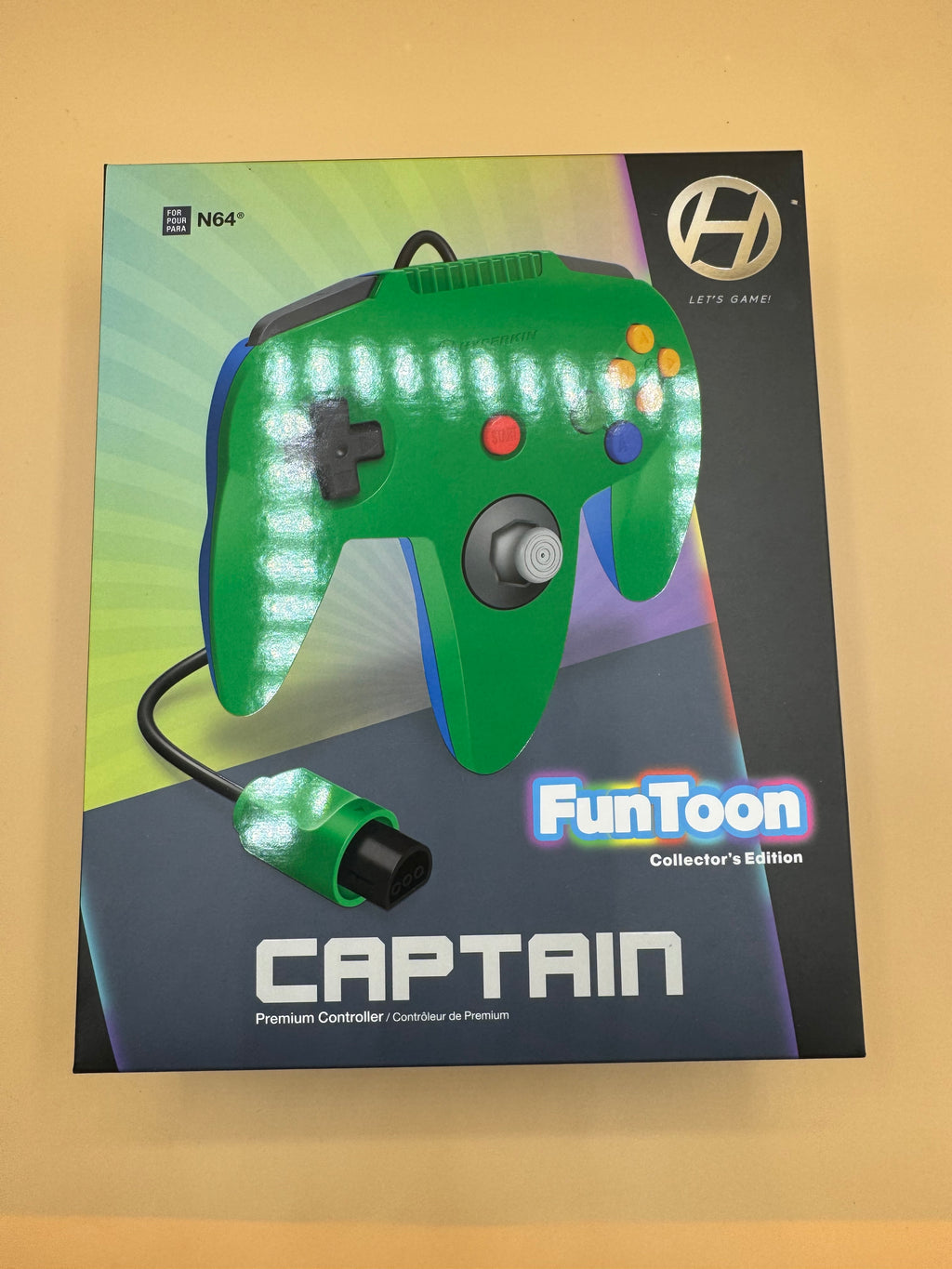 Hyperkin "Captain" Premium Controller for Nintendo 64 (Collector's FunToon Edition) "Hero Green"