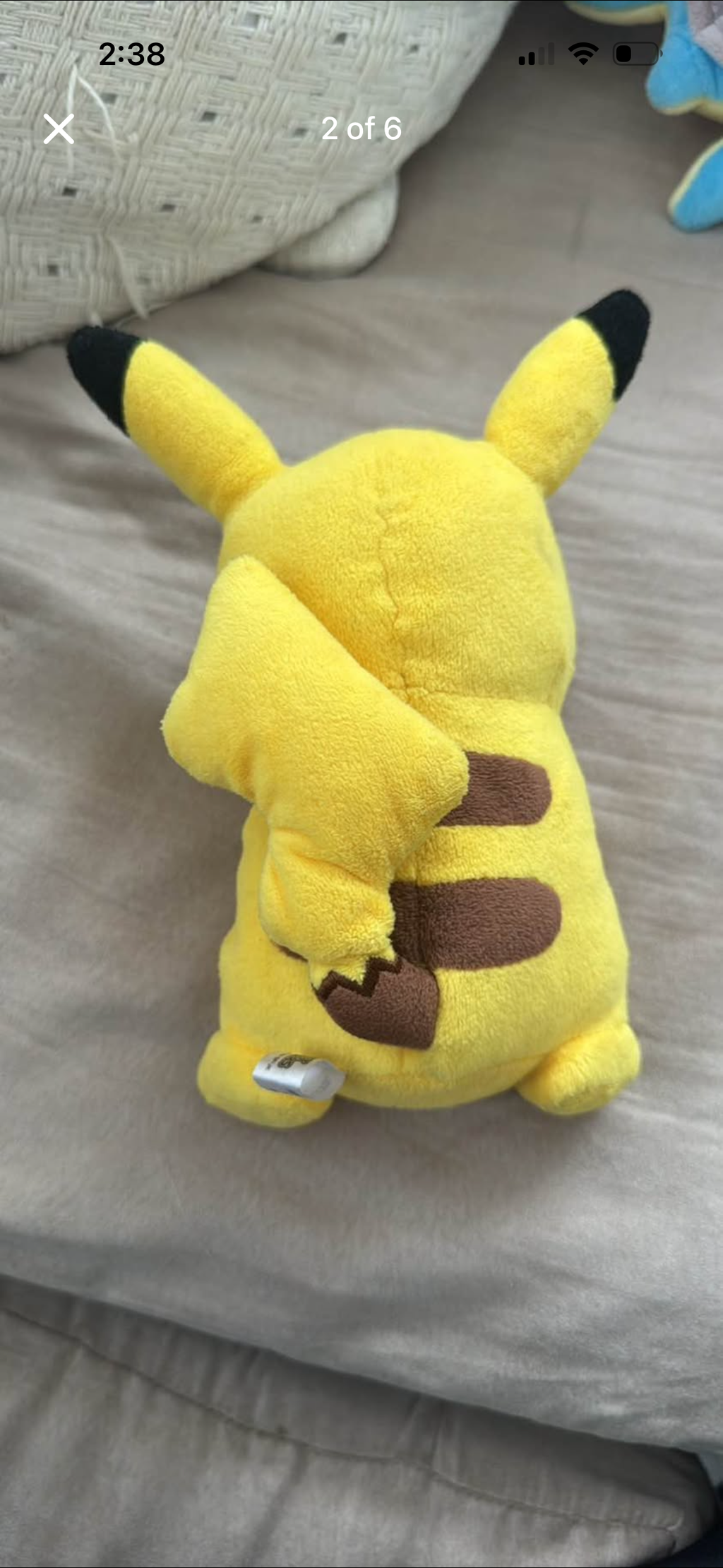Pokémon “Pikachu” beanie San-Ei Plushie (Japanese import)
