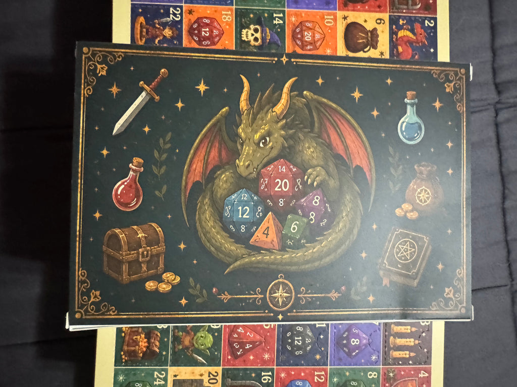 Dungeons and Dragons Dice Advent Calendar