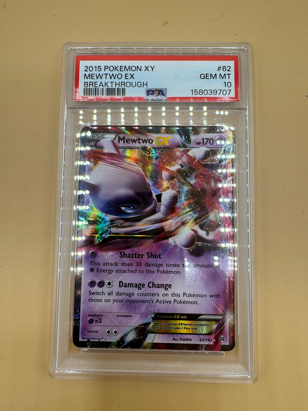 Pokémon TCG: Mewtwo EX Breakthrough PSA 10