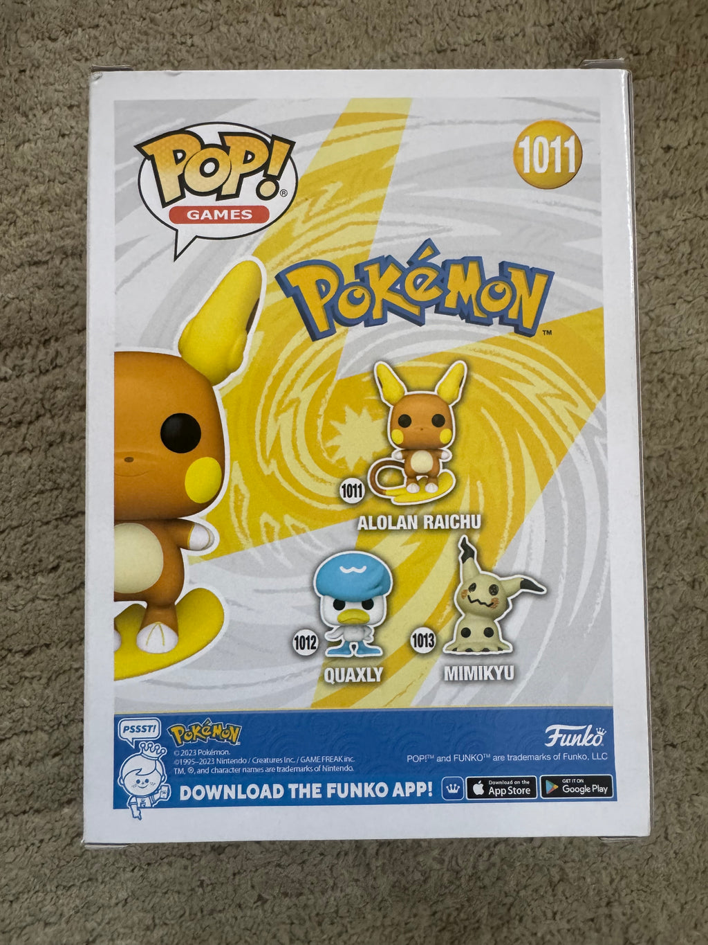 Alolan Raichu Funko #1011