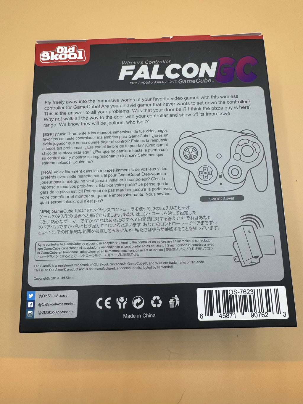 Oldskool “Falcon GC” Wireless Controller for Nintendo GameCube