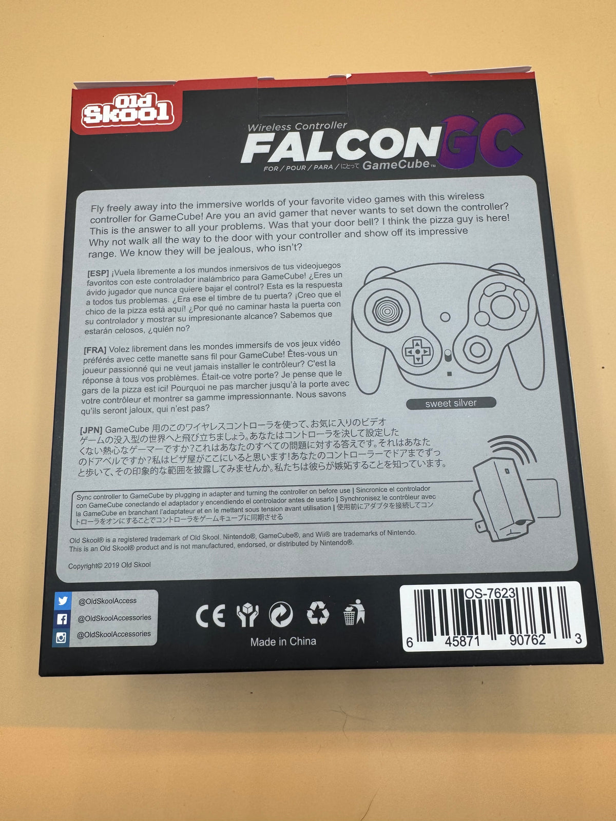 Oldskool “Falcon GC” Wireless Controller for Nintendo GameCube