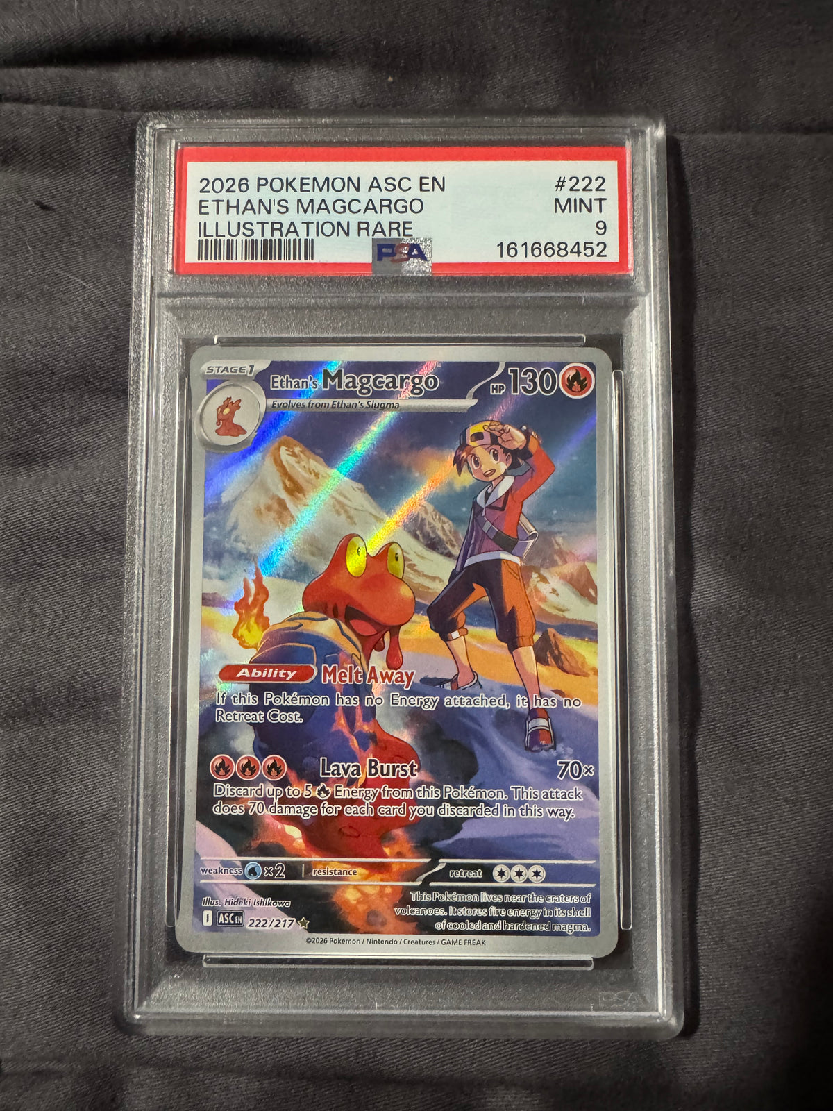 POKEMON TCG: ASC EN-ASCENDED HEROES #222 ETHAN'S MAGCARGO ILLUSTRATION RARE