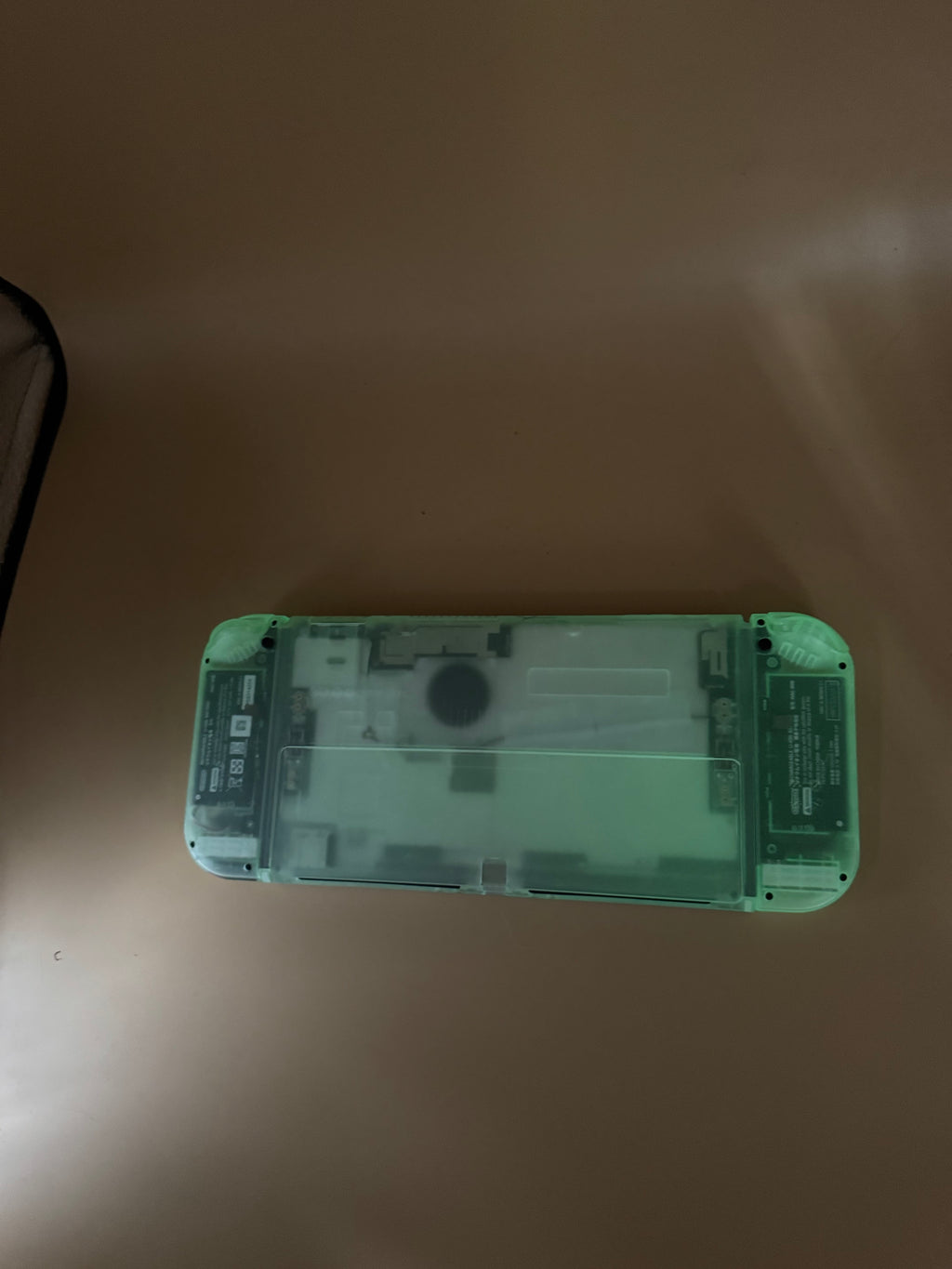 Nintendo Switch OLED CiB with customized Glow in the Dark Shell and Joy-Cons