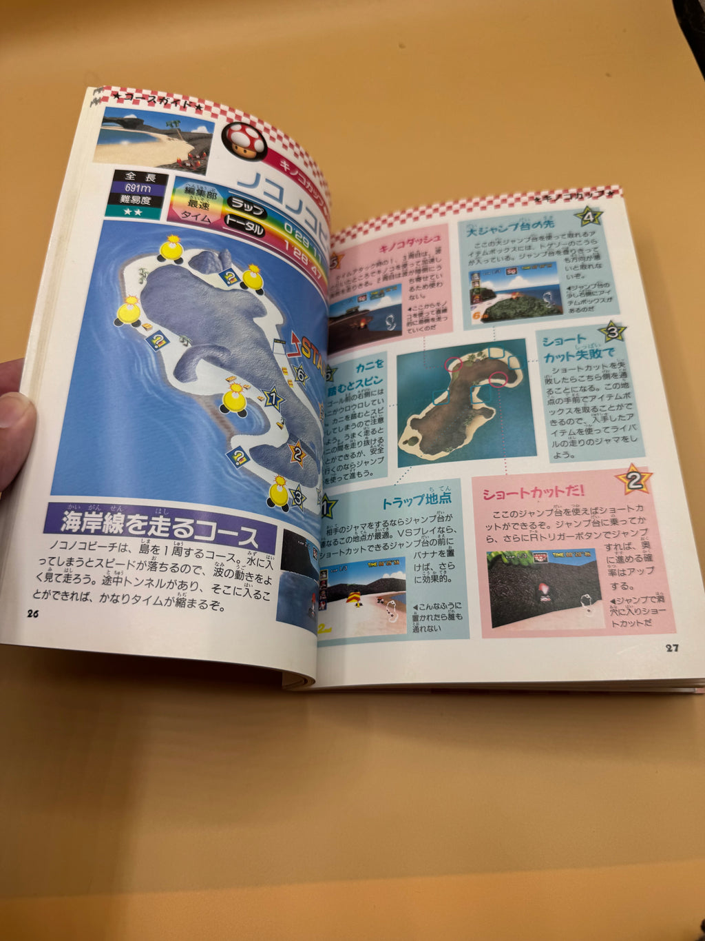 Japanese strategy guide for Mario Kart 64 (Mario Circuit de 55-byo wo Kireru Hon published by T2 Publishing in 1997)
