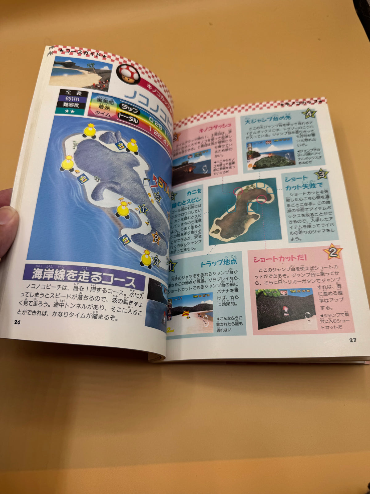 Japanese strategy guide for Mario Kart 64 (Mario Circuit de 55-byo wo Kireru Hon published by T2 Publishing in 1997)