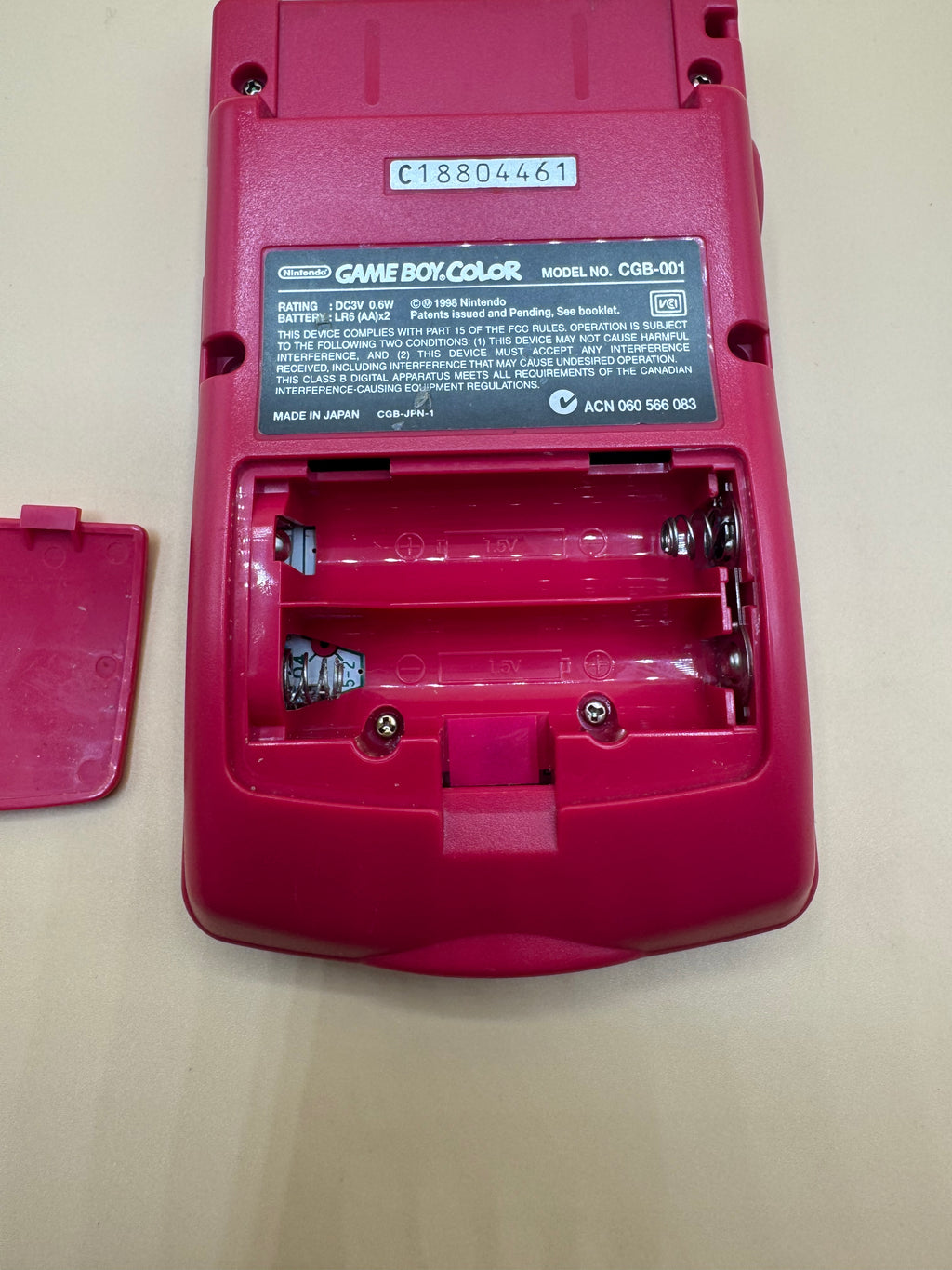 Berry Red Nintendo Gameboy Color