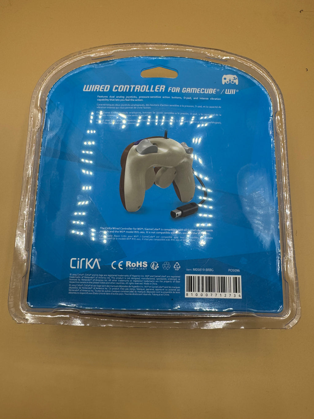 CirKa Wired “Hero Brown” Controller for Nintendo GameCube and Wii