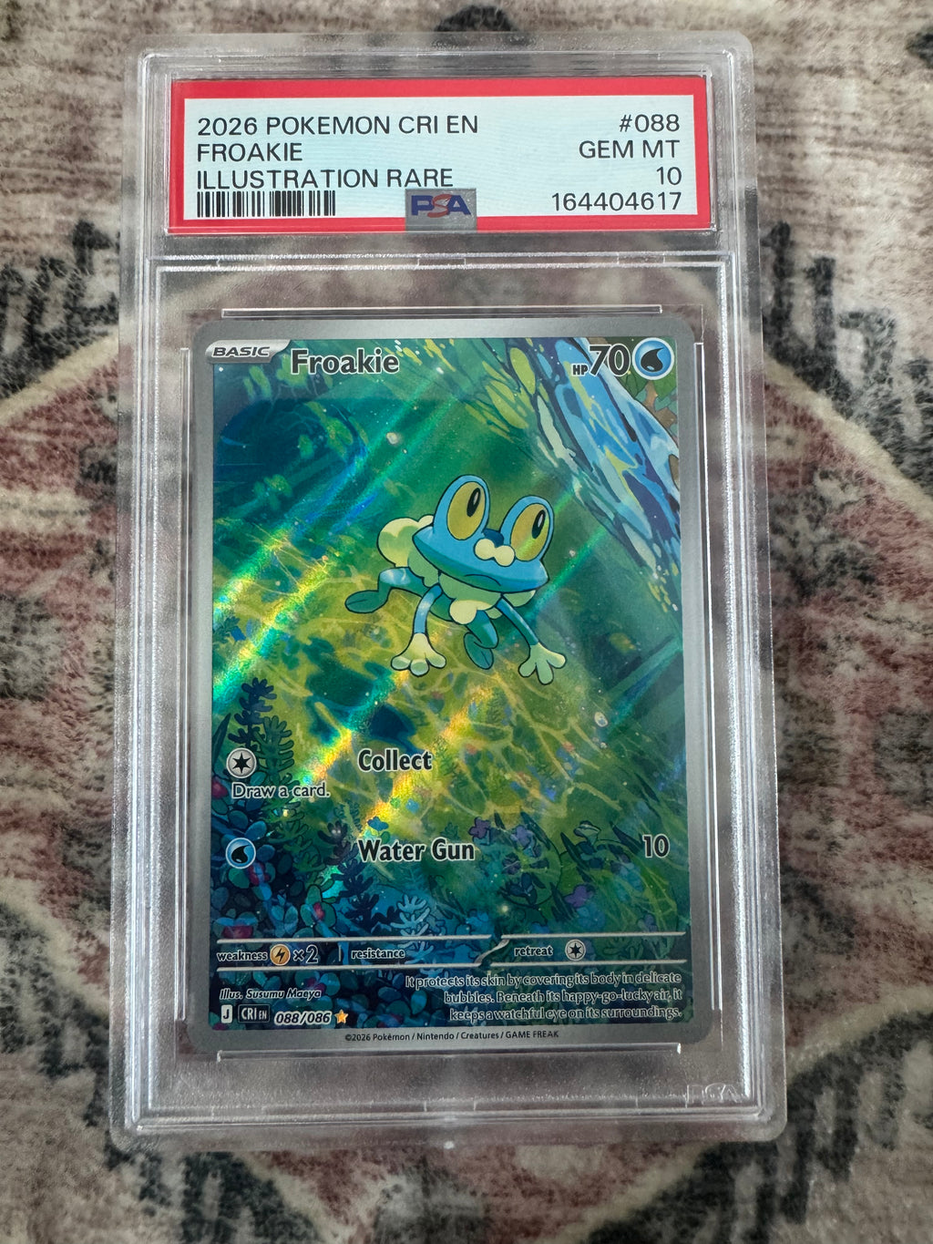 Pokémon TCG: Froakie Illustration Rare PSA 10