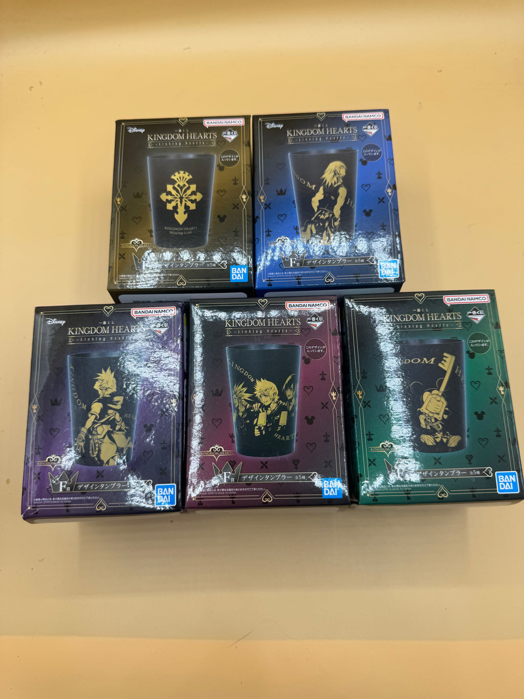 Kingdom Hearts -Linking Hearts- Ichiban Kuji "Prize F" Design Tumblers (design will vary)
