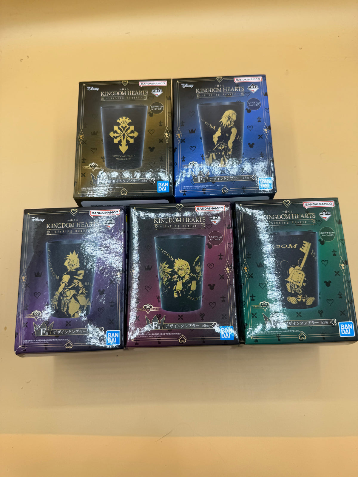 Kingdom Hearts -Linking Hearts- Ichiban Kuji "Prize F" Design Tumblers (design will vary)