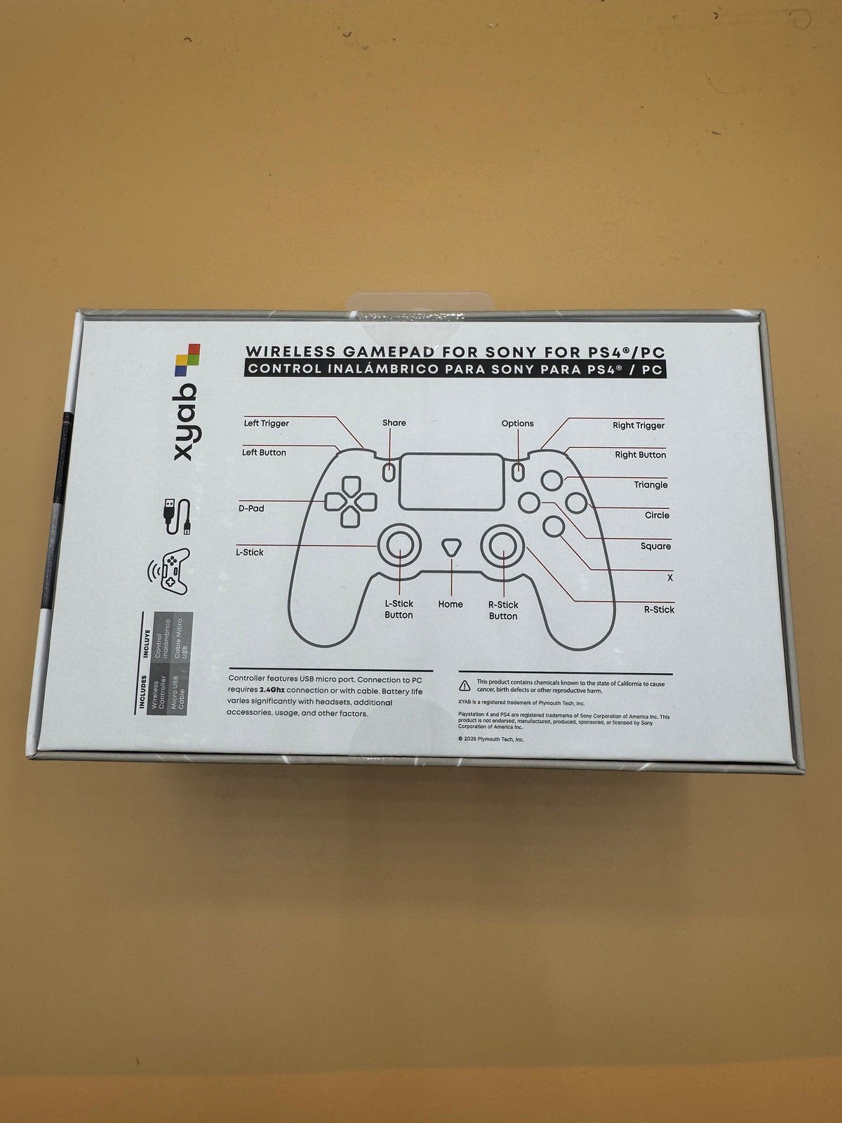 “Bone White” Wireless Controller for PlayStation 4