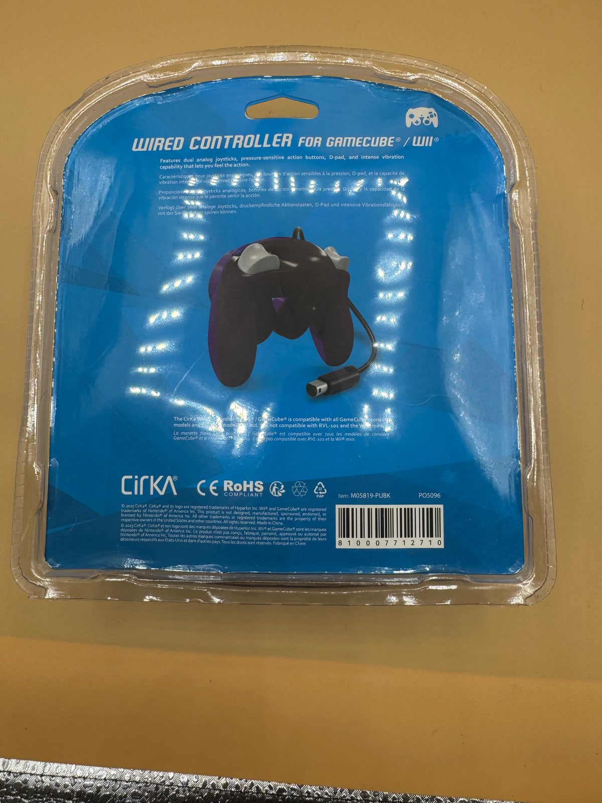 CirKa Wired “Rival Purple” Controller for Nintendo GameCube and Wii