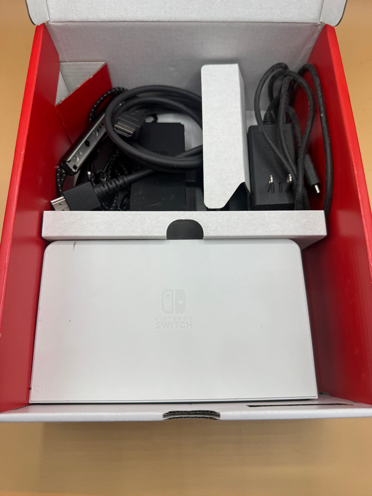 Nintendo Switch OLED CiB with customized Glow in the Dark Shell and Joy-Cons