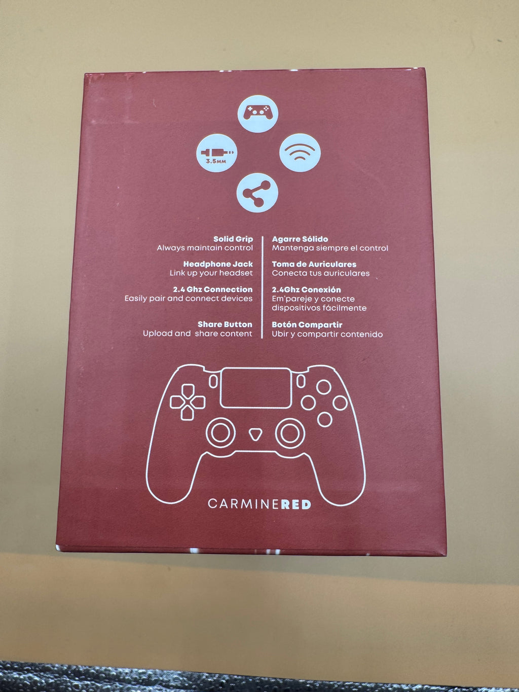“Carmine Red” Wireless Controller for PlayStation 4
