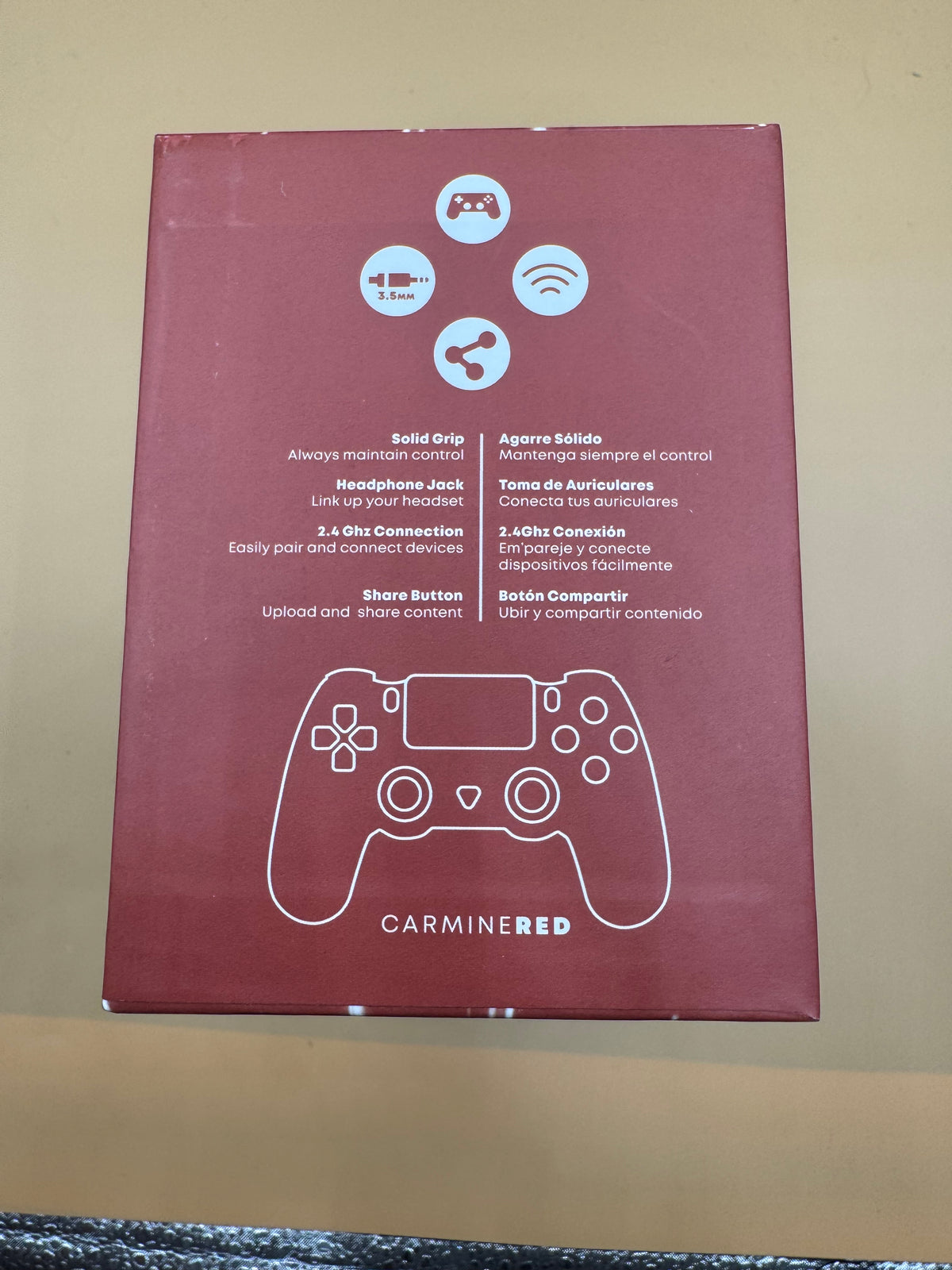 “Carmine Red” Wireless Controller for PlayStation 4