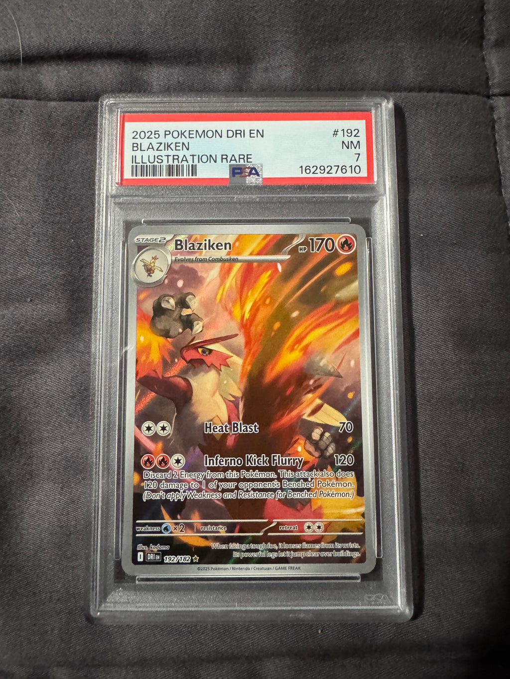 POKEMON TCG: DRI EN-DESTINED RIVALS #192 BLAZIKEN ILLUSTRATION RARE
