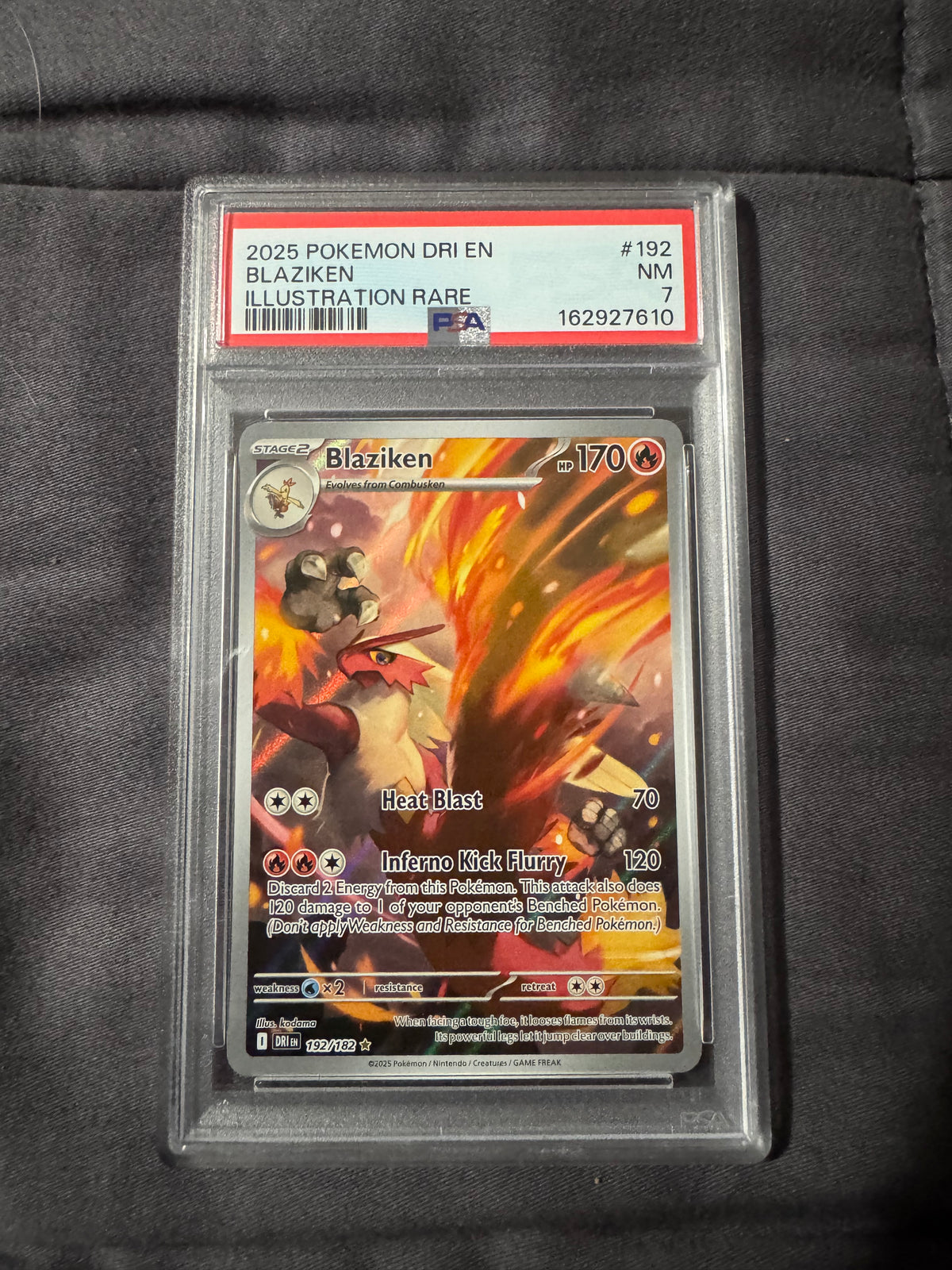 POKEMON TCG: DRI EN-DESTINED RIVALS #192 BLAZIKEN ILLUSTRATION RARE