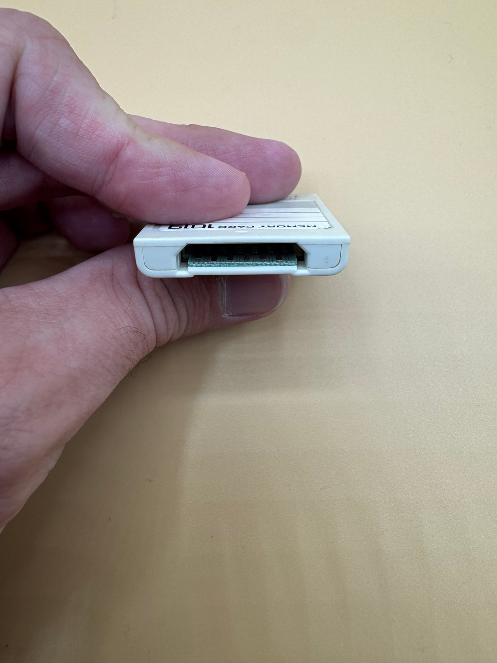 White 1019 Block GameCube Memory Card