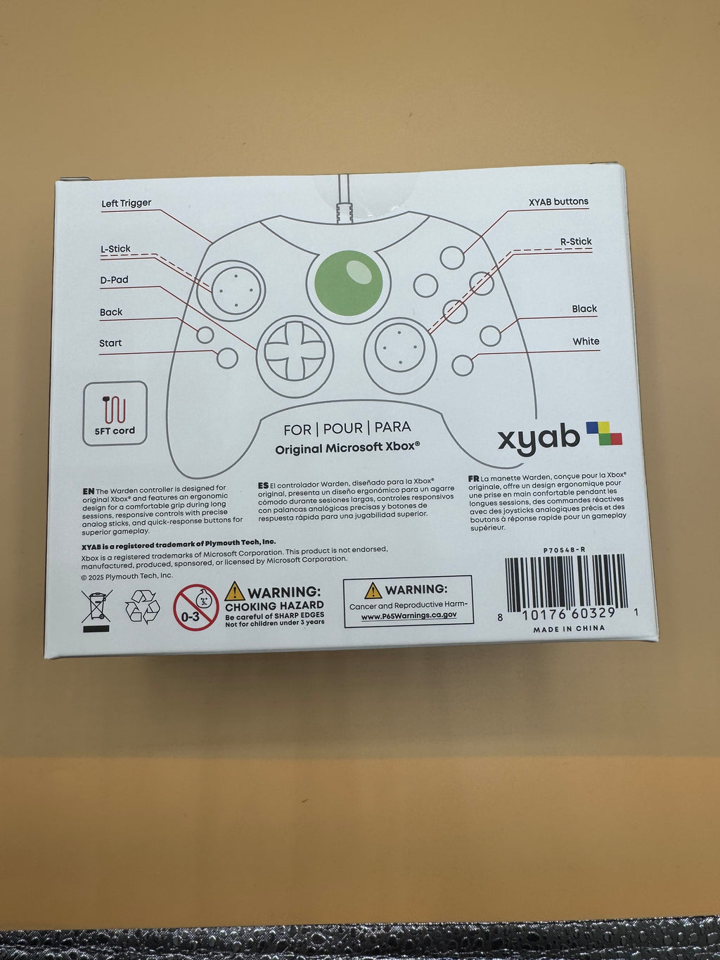 Clear Blue “Warden” Controller for the original XBOX