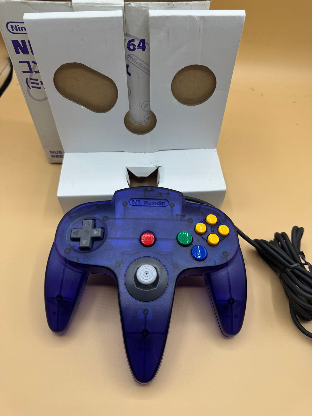 Clear Purple “Grape” Nintendo 64 Controller (Japanese import) CiB