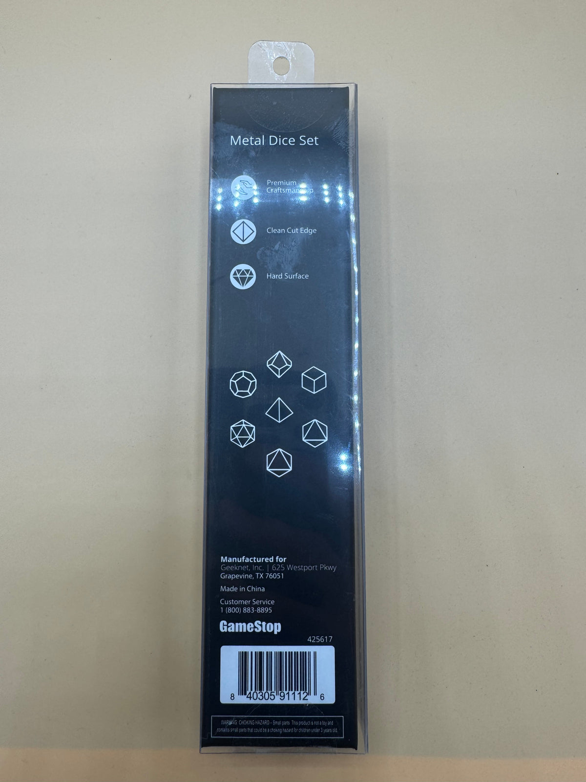 GameStop Metal Dice Set - Iron Heart