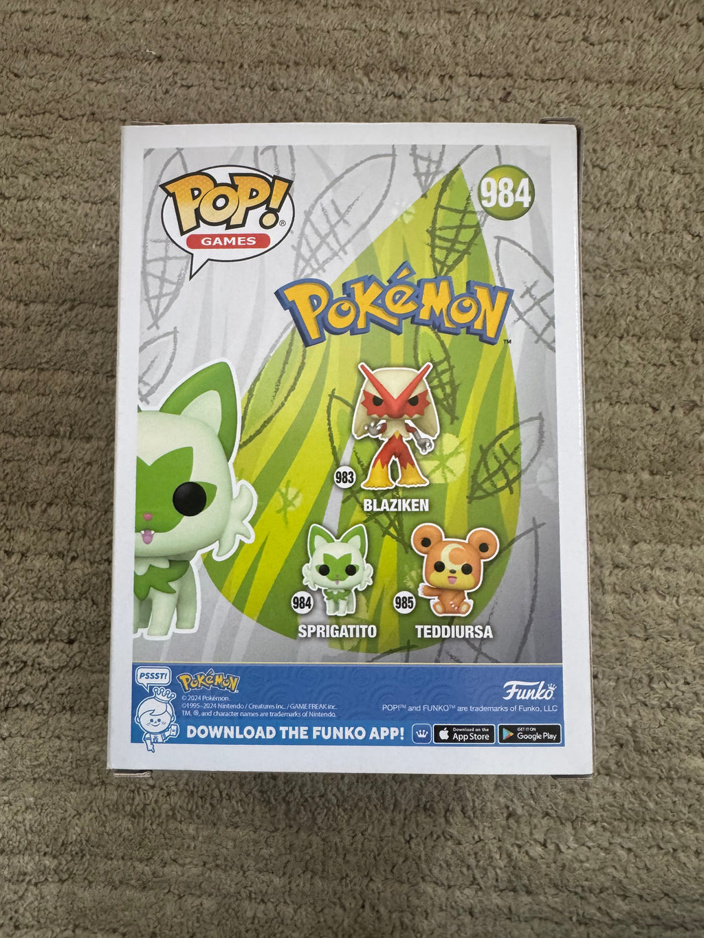 Sprigatito Funko #984