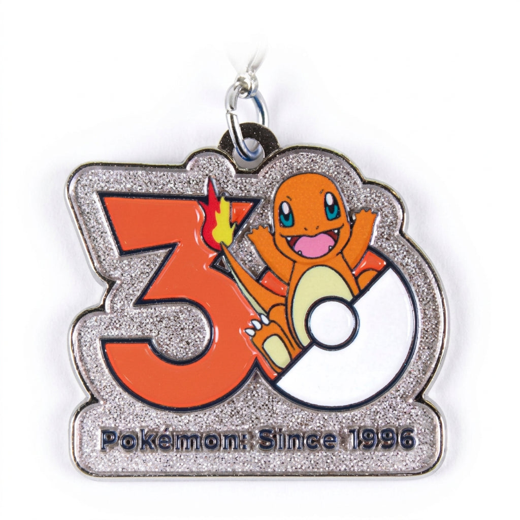 Pokémon 30th Anniversary metal charm – Charmander (enhanced manufacturer photo)