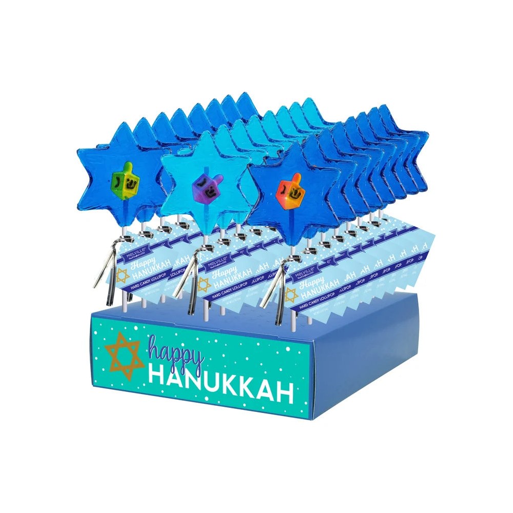 Star of David & Dreidel Lollipop — manufacturer photo