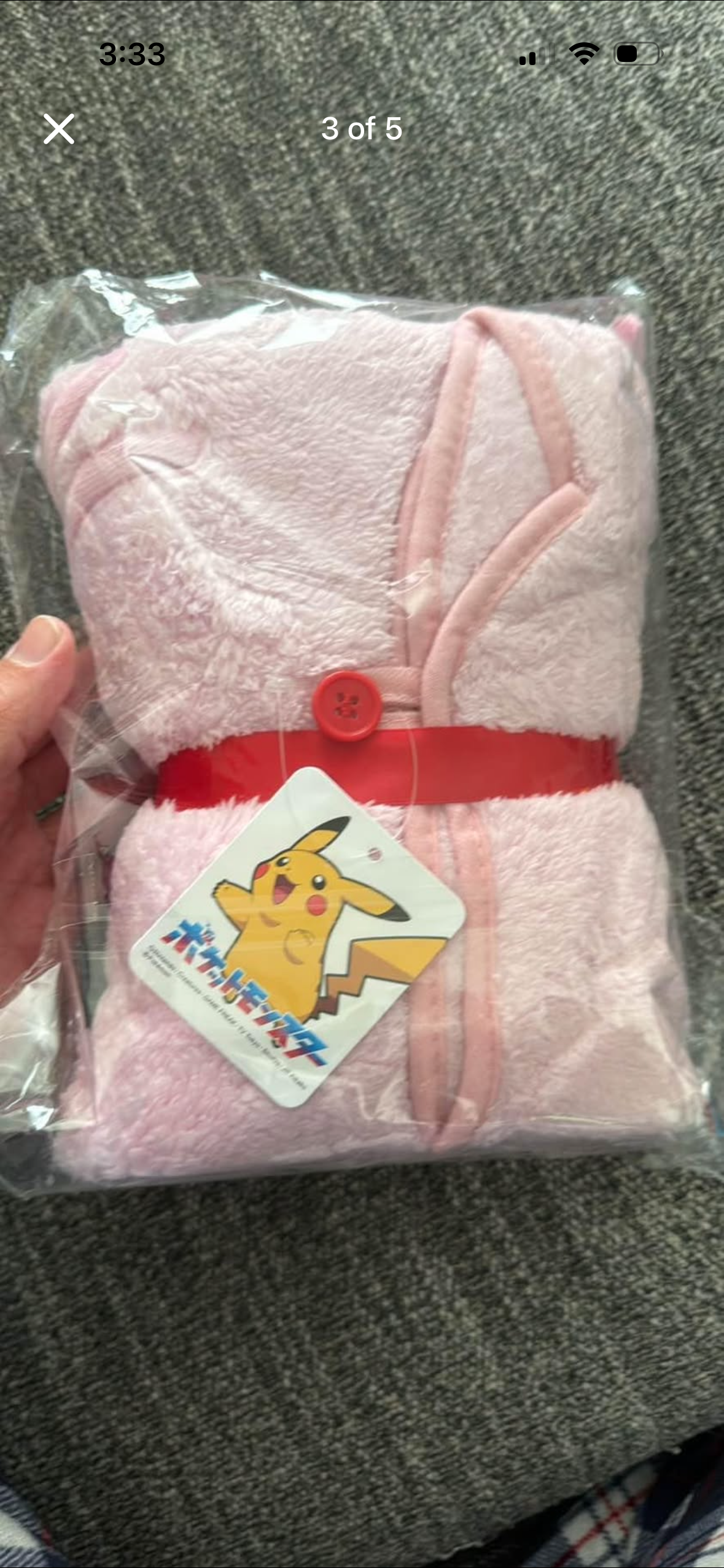 Pokémon Espeon Plushie Blanket - packaging