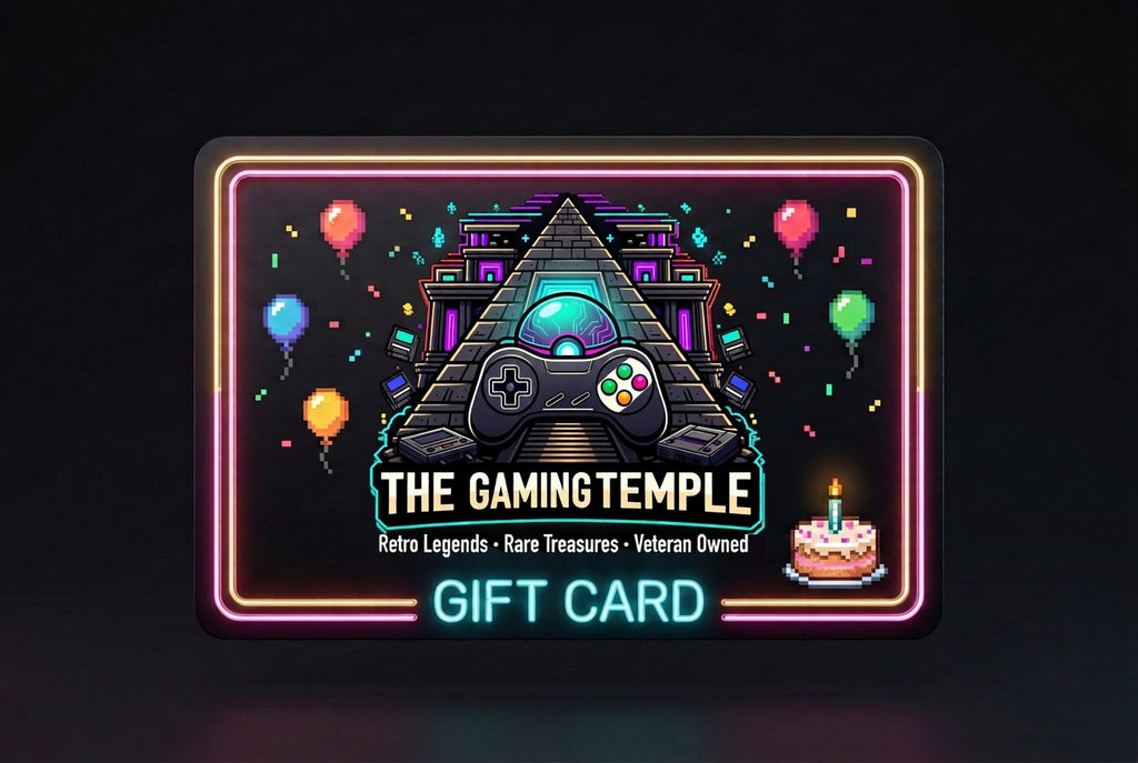 The Gaming Temple Digital Gift Card - Birthday neon design