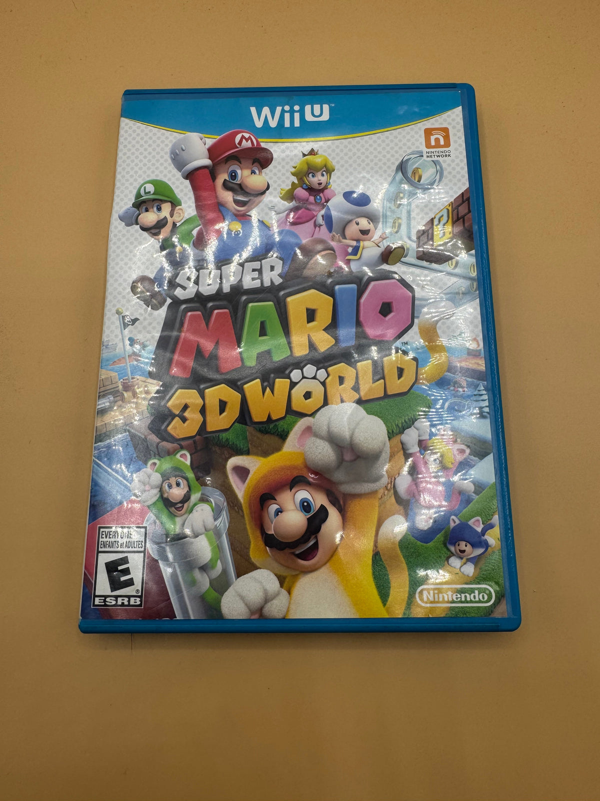 Super Mario 3D World Wii U — front of case