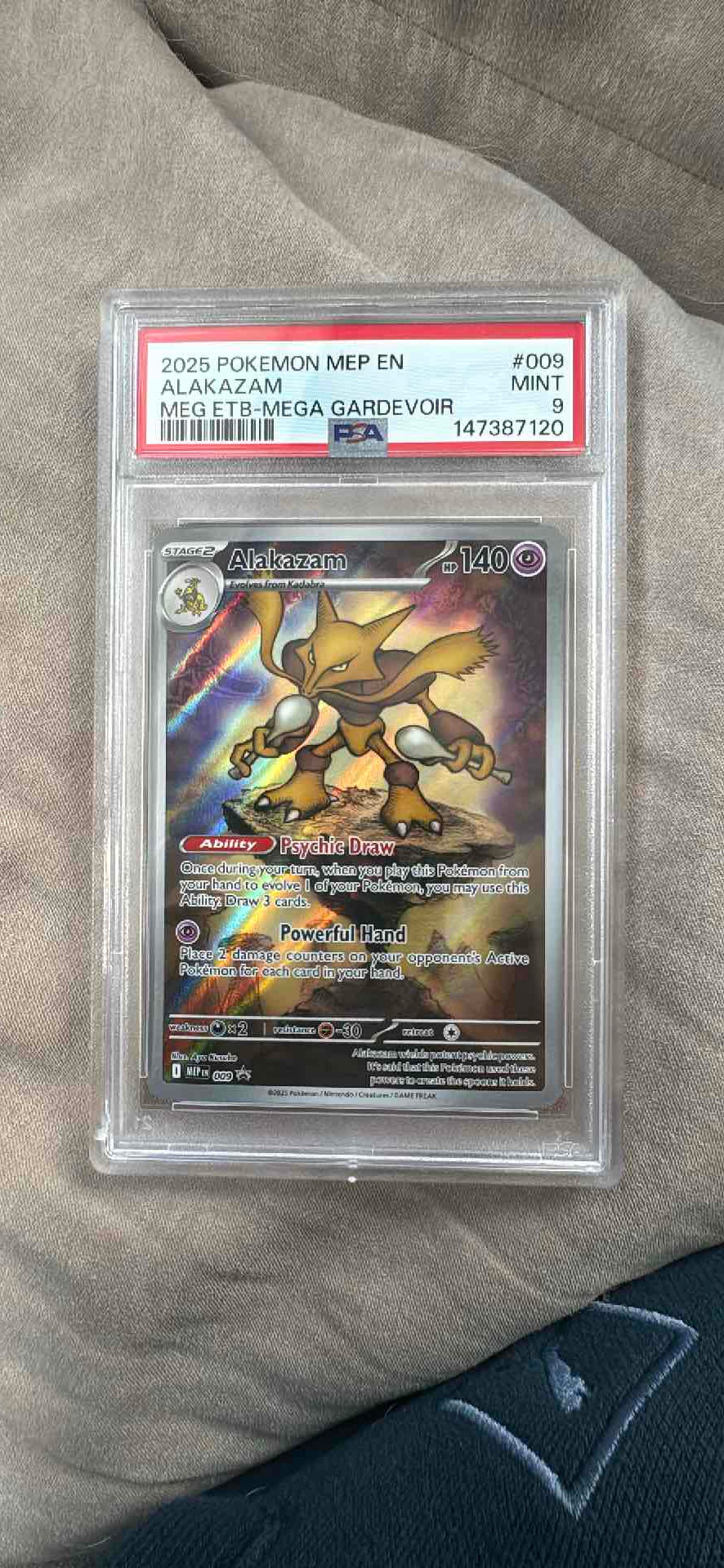 PSA 9 Alakazam Pokemon Card